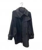 sacaiサカイ）の古着「wool × Trench docking coat 21-05853」｜ブラック