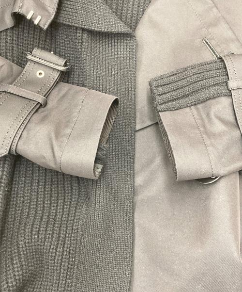 sacai（サカイ）sacai (サカイ) wool × Trench docking coat 21-05853 ブラック サイズ:1の古着・服飾アイテム