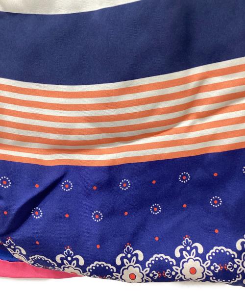 pierre-louis mascia（ピエールルイマシア）Pierre-Louis Mascia (ピエールルイマシア) ストール ネイビー×ピンクの古着・服飾アイテム