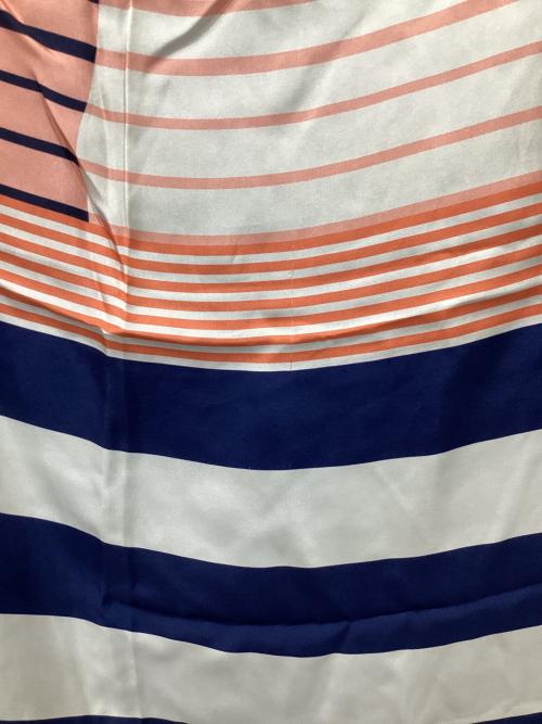 pierre-louis mascia（ピエールルイマシア）Pierre-Louis Mascia (ピエールルイマシア) ストール ネイビー×ピンクの古着・服飾アイテム