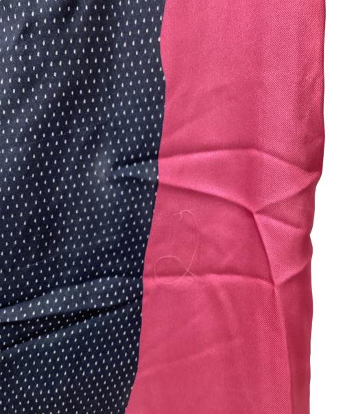 pierre-louis mascia（ピエールルイマシア）Pierre-Louis Mascia (ピエールルイマシア) ストール ネイビー×ピンクの古着・服飾アイテム