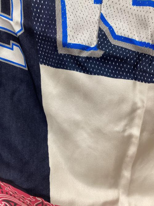 pierre-louis mascia（ピエールルイマシア）Pierre-Louis Mascia (ピエールルイマシア) ストール ネイビー×ピンクの古着・服飾アイテム