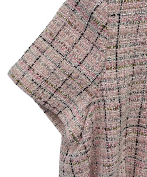 maje（マージュ）maje (マージュ) ツイードミニドレス ピンク サイズ:34の古着・服飾アイテム