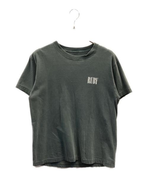 AP STUDIO（エーピーストゥディオ）AP STUDIO (エーピーストゥディオ) WATER’S WHITE RUBY Print TEE グリーン サイズ:フリーの古着・服飾アイテム