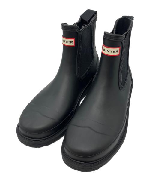 HUNTER（ハンター）HUNTER (ハンター) COMMANDO CHELSEA BOOT ブラック サイズ:39の古着・服飾アイテム
