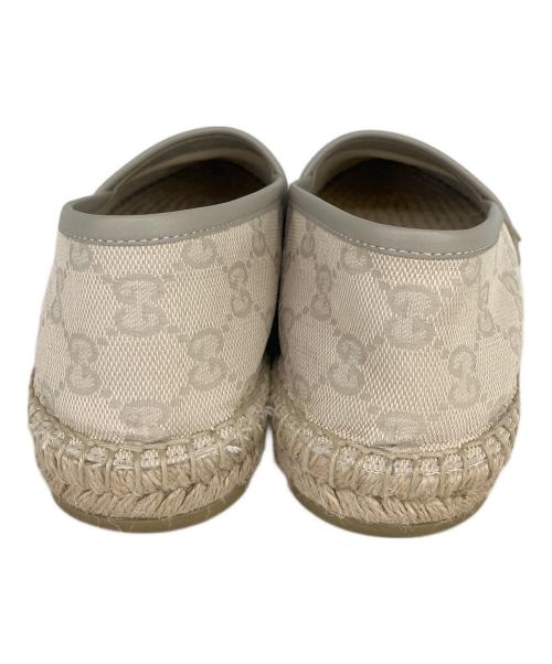 GUCCI（グッチ）GUCCI (グッチ) GGキャンバスエスパドリーユ アイボリー サイズ:SIZE37　1/2の古着・服飾アイテム