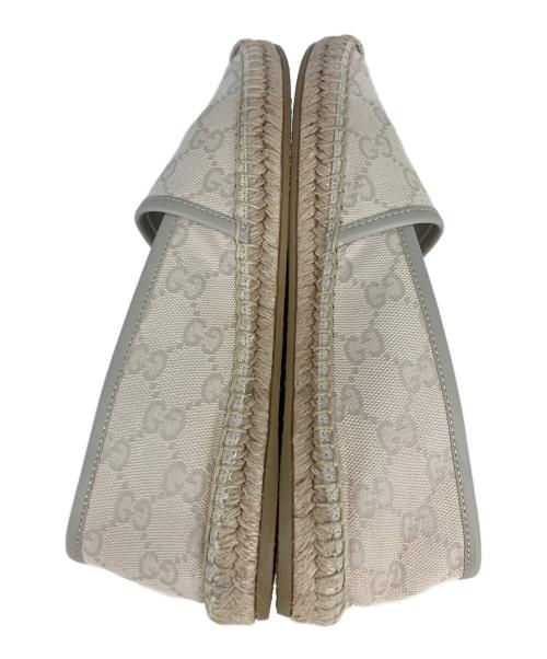 GUCCI（グッチ）GUCCI (グッチ) GGキャンバスエスパドリーユ アイボリー サイズ:SIZE37　1/2の古着・服飾アイテム
