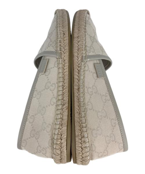 GUCCI（グッチ）GUCCI (グッチ) GGキャンバスエスパドリーユ アイボリー サイズ:SIZE37　1/2の古着・服飾アイテム