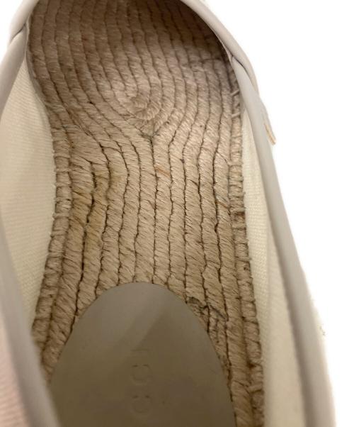 GUCCI（グッチ）GUCCI (グッチ) GGキャンバスエスパドリーユ アイボリー サイズ:SIZE37　1/2の古着・服飾アイテム
