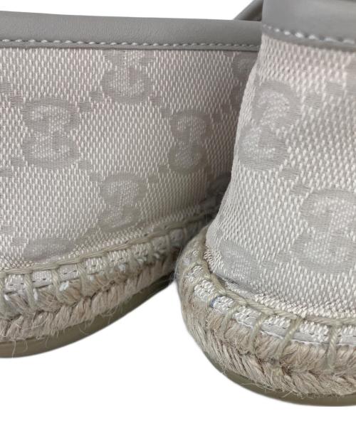 GUCCI（グッチ）GUCCI (グッチ) GGキャンバスエスパドリーユ アイボリー サイズ:SIZE37　1/2の古着・服飾アイテム