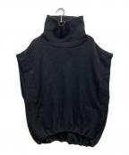 COGTHEBIGSMOKEコグザビッグスモーク）の古着「GISELLE ROLLNECK GILLET」｜ブラック