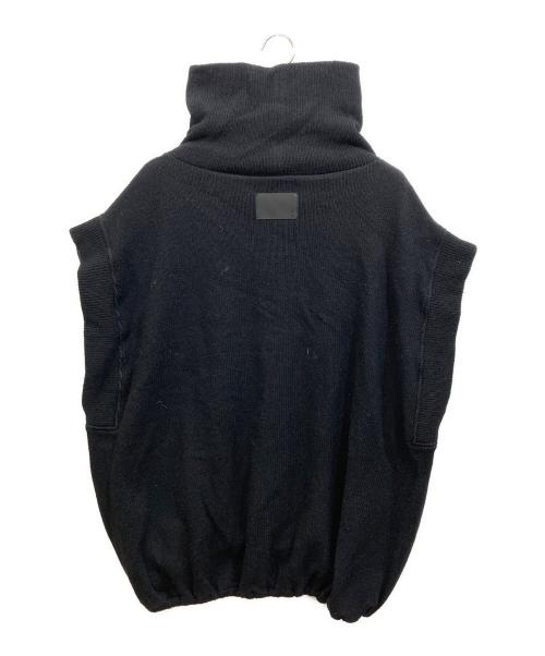 COGTHEBIGSMOKE（コグザビッグスモーク）COGTHEBIGSMOKE (コグザビッグスモーク) GISELLE ROLLNECK GILLET ブラック サイズ:Freeの古着・服飾アイテム