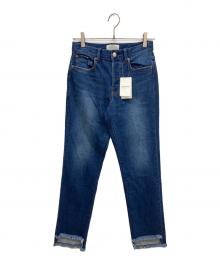 JOURNAL STANDARD relume（ジャーナルスタンダード レリューム）の古着「ASYMMETRY HEMデニムパンツ　アシンメトリーヘムデニムパンツ」｜インディゴ