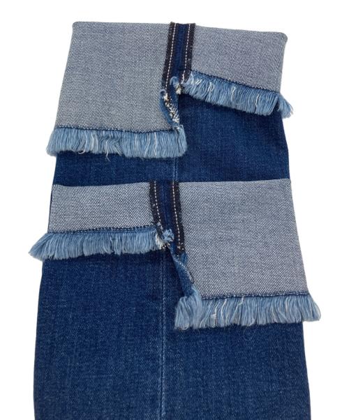 JOURNAL STANDARD relume（ジャーナルスタンダード レリューム）JOURNAL STANDARD relume (ジャーナルスタンダード レリューム) ASYMMETRY HEMデニムパンツ　アシンメトリーヘムデニムパンツ インディゴ サイズ:36 未使用品の古着・服飾アイテム