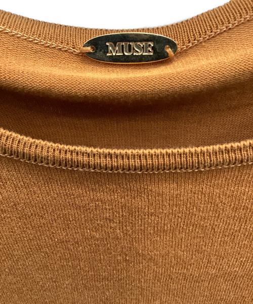 MUSE de Deuxieme Classe（ミューズ ドゥーズィエム クラス）MUSE de Deuxieme Classe (ミューズ ドゥーズィエム クラス) FF grace クルーネックプルオーバー オレンジ サイズ:36の古着・服飾アイテム