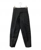 JIL SANDERジルサンダー）の古着「ハイウエストタックパンツ」｜ブラック