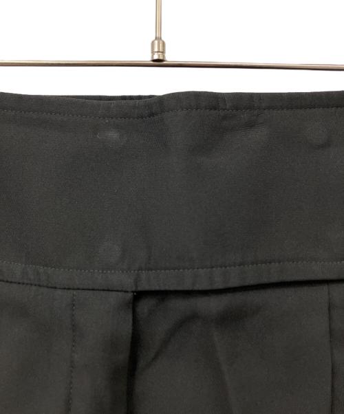 JIL SANDER（ジルサンダー）JIL SANDER (ジルサンダー) ハイウエストタックパンツ ブラック サイズ:32の古着・服飾アイテム