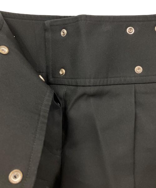 JIL SANDER（ジルサンダー）JIL SANDER (ジルサンダー) ハイウエストタックパンツ ブラック サイズ:32の古着・服飾アイテム