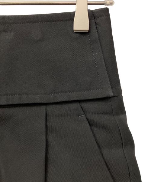 JIL SANDER（ジルサンダー）JIL SANDER (ジルサンダー) ハイウエストタックパンツ ブラック サイズ:32の古着・服飾アイテム