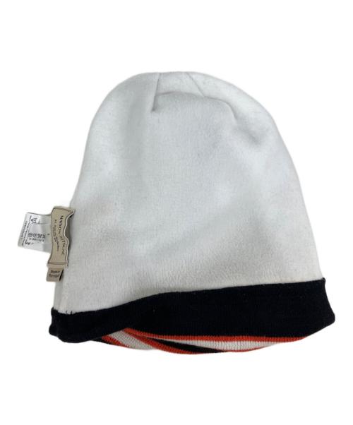 maison kitsune（メゾンキツネ）MAISON KITSUNE (メゾンキツネ) ロゴウールニットキャップ　KUU-1450-B ブラックの古着・服飾アイテム