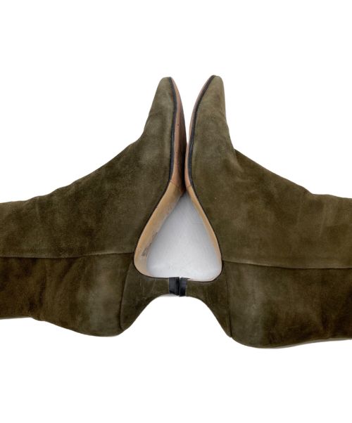 FABIO RUSCONI（ファビオルスコーニ）FABIO RUSCONI (ファビオルスコーニ) スエードショートブーツ ブラウン サイズ:38の古着・服飾アイテム