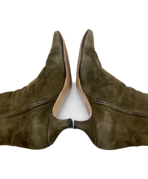 FABIO RUSCONI（ファビオルスコーニ）FABIO RUSCONI (ファビオルスコーニ) スエードショートブーツ ブラウン サイズ:38の古着・服飾アイテム