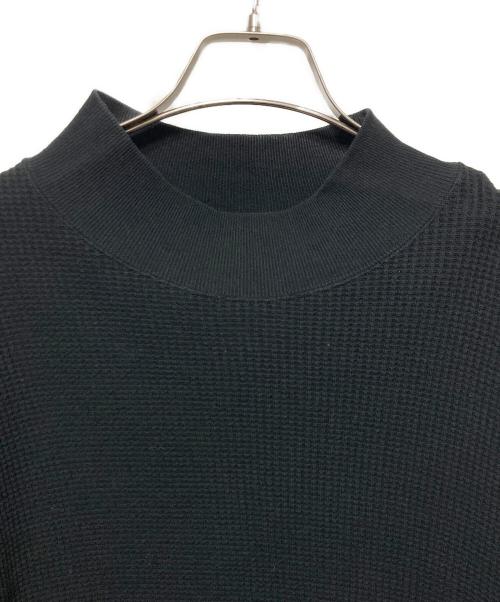 ACVM（エーシーブイエム）ACVM (エーシーブイエム) ヘビーウェイトワッフルモックネック ブラック サイズ:40の古着・服飾アイテム