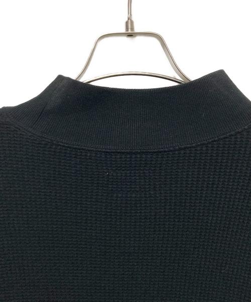 ACVM（エーシーブイエム）ACVM (エーシーブイエム) ヘビーウェイトワッフルモックネック ブラック サイズ:40の古着・服飾アイテム