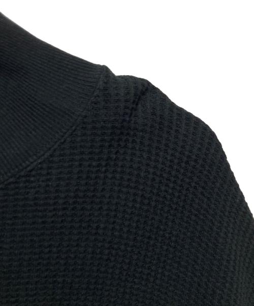 ACVM（エーシーブイエム）ACVM (エーシーブイエム) ヘビーウェイトワッフルモックネック ブラック サイズ:40の古着・服飾アイテム