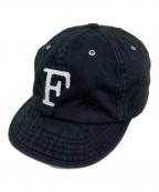 Mr.FATMANミスターファットマン）の古着「ALPHABET WAPPEN BB CAP　ワッペン6パネル刺繍キャップ」｜ブラック