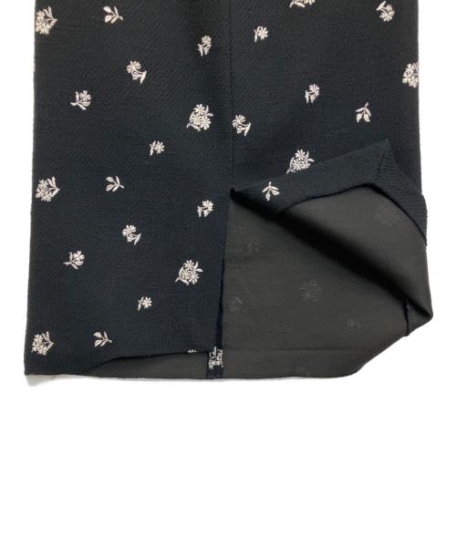 Bluelea（ブルレア）Bluelea (ブルレア) Original embroidery tweed skirt ブラック サイズ:38の古着・服飾アイテム