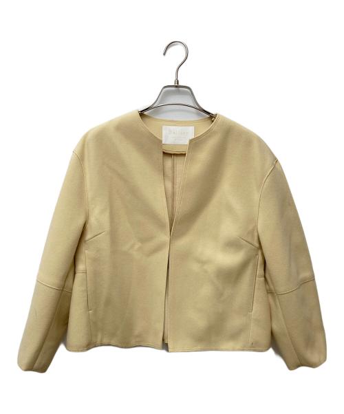 BALLSEY（ボールジィ）BALLSEY (ボールジィ) ニードルジャージー バックペプラムジャケット 11-07-34-07232 ベージュ サイズ:36の古着・服飾アイテム