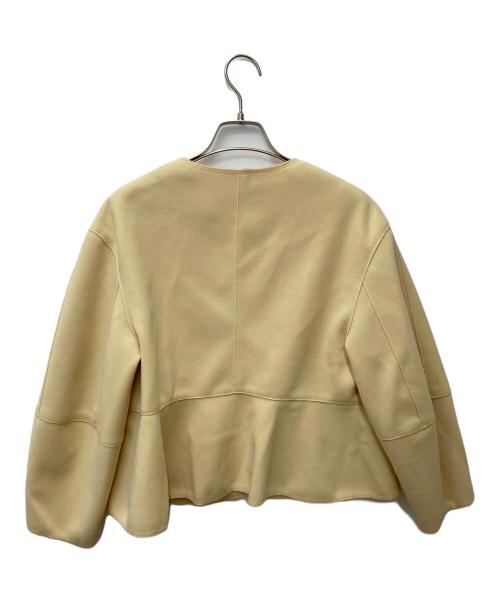 BALLSEY（ボールジィ）BALLSEY (ボールジィ) ニードルジャージー バックペプラムジャケット 11-07-34-07232 ベージュ サイズ:36の古着・服飾アイテム