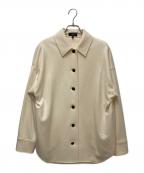 theoryセオリー）の古着「NEW SMOOTH JERSEY/OS SHIRT JACKET　1308227」｜アイボリー