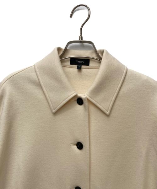 theory（セオリー）theory (セオリー) NEW SMOOTH JERSEY/OS SHIRT JACKET　1308227 アイボリー サイズ:Pの古着・服飾アイテム