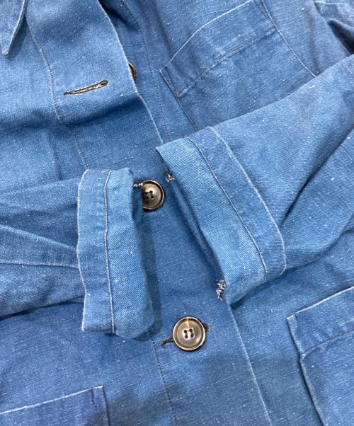 GALLEGO DESPORTES（ギャレゴデスポート）GALLEGO DESPORTES (ギャレゴデスポート) リネンブレンドジャケット インディゴ サイズ:Sの古着・服飾アイテム