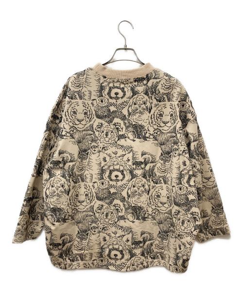 Marble SUD（マーブルシュッド）Marble SUD (マーブルシュッド) EMB Face クルーネックスウェット ベージュ サイズ:サイズ表記なしの古着・服飾アイテム