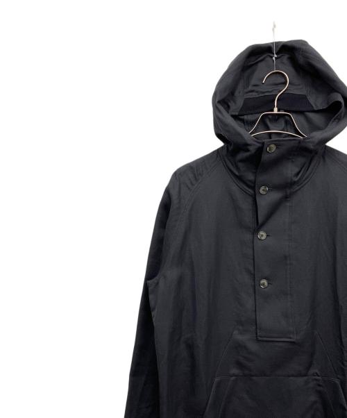 EXLEY NB（エクスレイ エヌビー）EXLEY NB (エクスレイ エヌビー) リネンアノラックジャケット ブラック サイズ:Sの古着・服飾アイテム