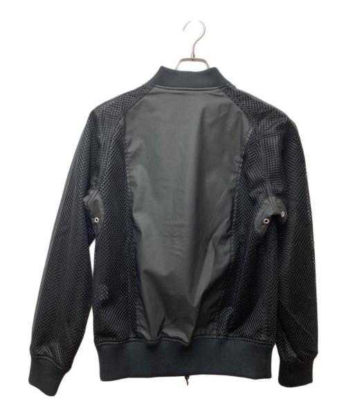 ennerre（エネーレ）ennerre (エネーレ) メッシュジップブルゾン ブラック サイズ:50の古着・服飾アイテム