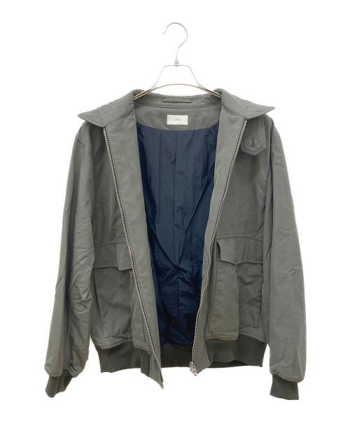 ATON（エイトン）ATON (エイトン) HEAVY TWIST NYLON FLIGHT JACKET カーキ サイズ:04 未使用品の古着・服飾アイテム