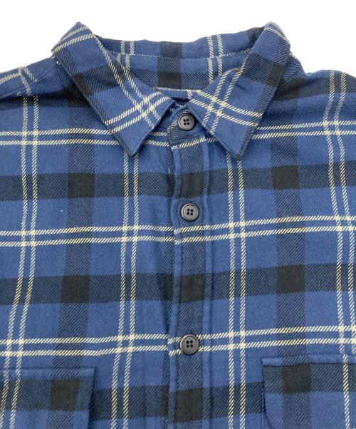 DESCENDANT（ディセンダント）DESCENDANT (ディセンダント) チェックフランネルシャツ ネイビー サイズ:2の古着・服飾アイテム