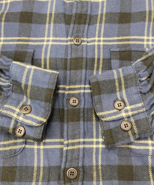 DESCENDANT（ディセンダント）DESCENDANT (ディセンダント) チェックフランネルシャツ ネイビー サイズ:2の古着・服飾アイテム