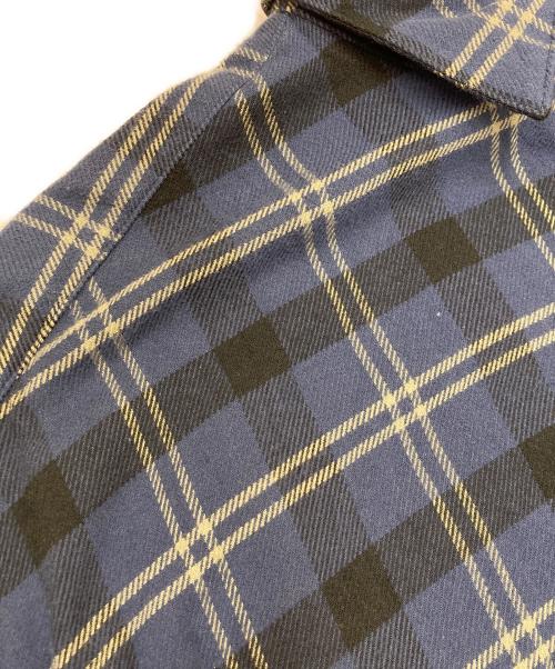 DESCENDANT（ディセンダント）DESCENDANT (ディセンダント) チェックフランネルシャツ ネイビー サイズ:2の古着・服飾アイテム