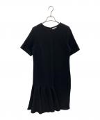 LE CIEL BLEUルシェルブルー）の古着「フレアワンピース」｜ブラック