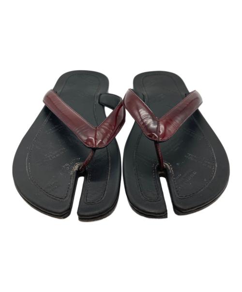 Maison Margiela（メゾンマルジェラ）Maison Margiela (メゾンマルジェラ) タビサンダル ブラック×ブラウン サイズ:41の古着・服飾アイテム