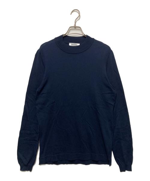 GRAN SASSO（グランサッソ）GRAN SASSO (グランサッソ) 12ゲージソフトコットンソリッドモックネックニット ネイビー サイズ:46の古着・服飾アイテム