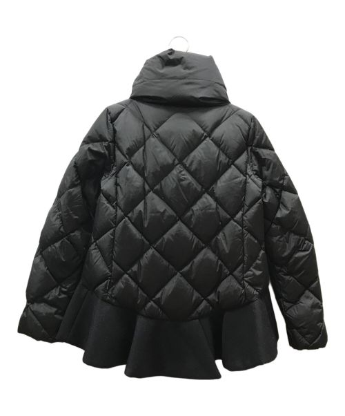 MONCLER（モンクレール）MONCLER (モンクレール) スタンドカラーフリルダウンジャケット ブラックの古着・服飾アイテム