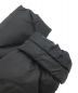 中古・古着 MONCLER (モンクレール) スタンドカラーフリルダウンジャケット ブラック：40000円