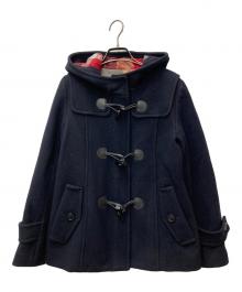 BLUE LABEL CRESTBRIDGE（ブルーレーベルクレストブリッジ）の古着「ショートダッフルコート　55B21-290-29」｜ネイビー