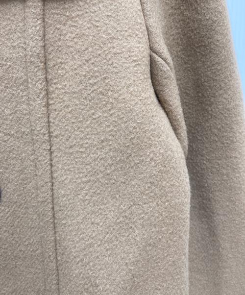 BLUE LABEL CRESTBRIDGE（ブルーレーベルクレストブリッジ）BLUE LABEL CRESTBRIDGE (ブルーレーベルクレストブリッジ) ショートダッフルコート　55B21-290-40 ベージュ サイズ:38の古着・服飾アイテム